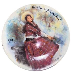 1985 "GIGI" D'Arceau-Limoges Collector's Plate Thank Heaven for Little Girls COA